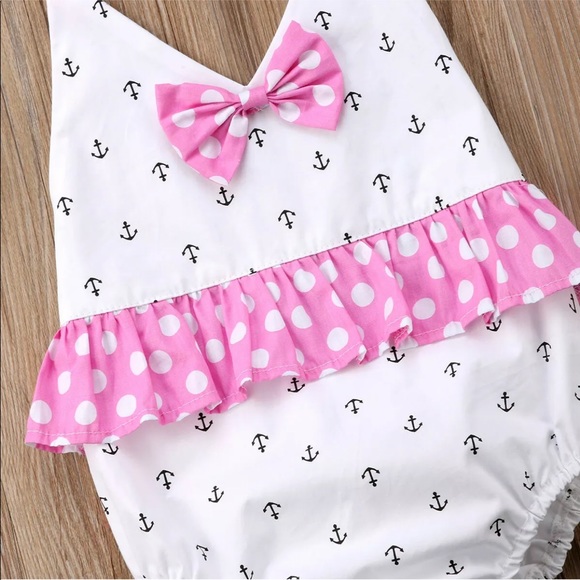 2for15 NWT Beautiful nautical little romper outfit - Picture 5 of 8